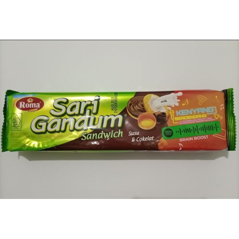 

Roma Sari Gandum Sandwich Rasa Susu dan Coklat