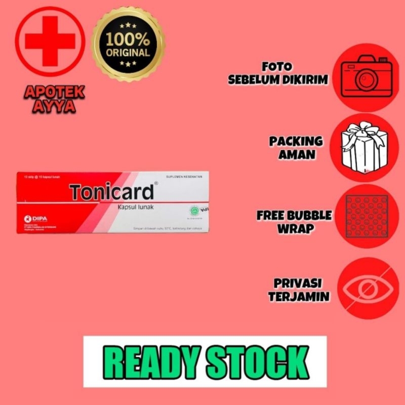 Tonicard Strips 10kapsul Vitamin Kesehatan Jantung
