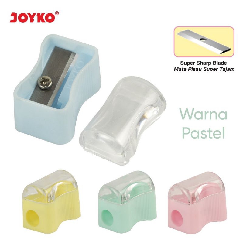 

Rautan Roti Joyko SP-362 Pastel Neon Pensil Serutan Pengserut Seliver Kecil Mini