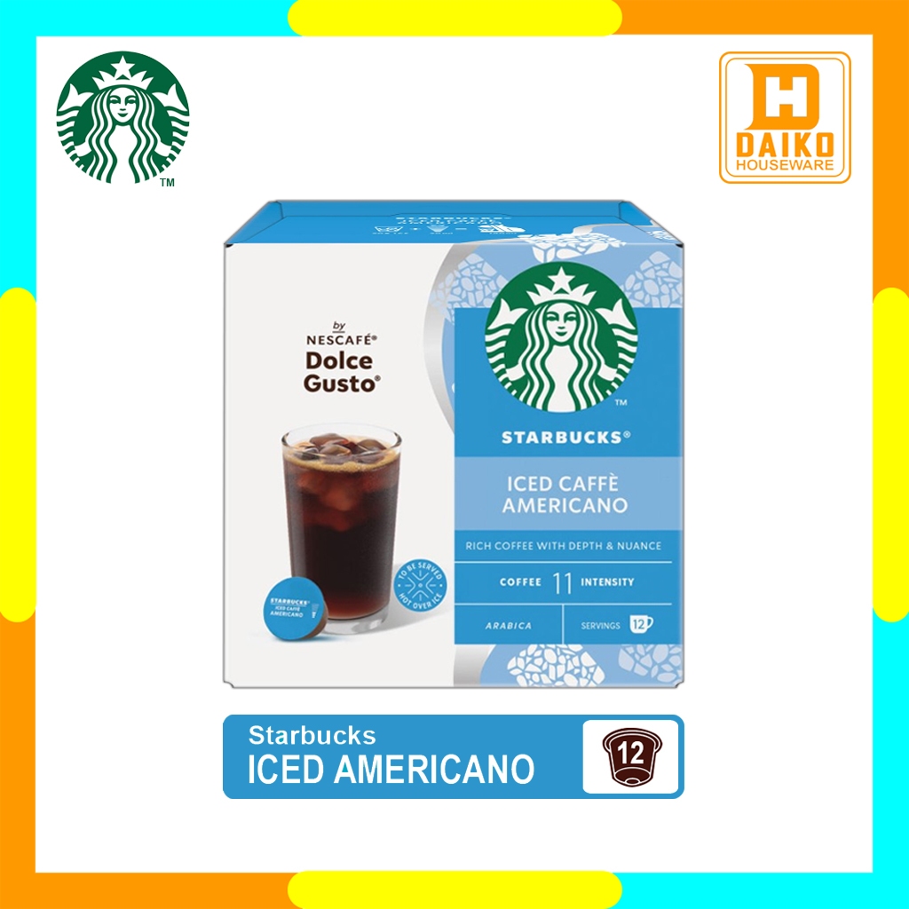 

Starbucks Iced Caffe Americano By Nescafe Dolce Gusto Coffe 1 Box Capsule Original Nestle
