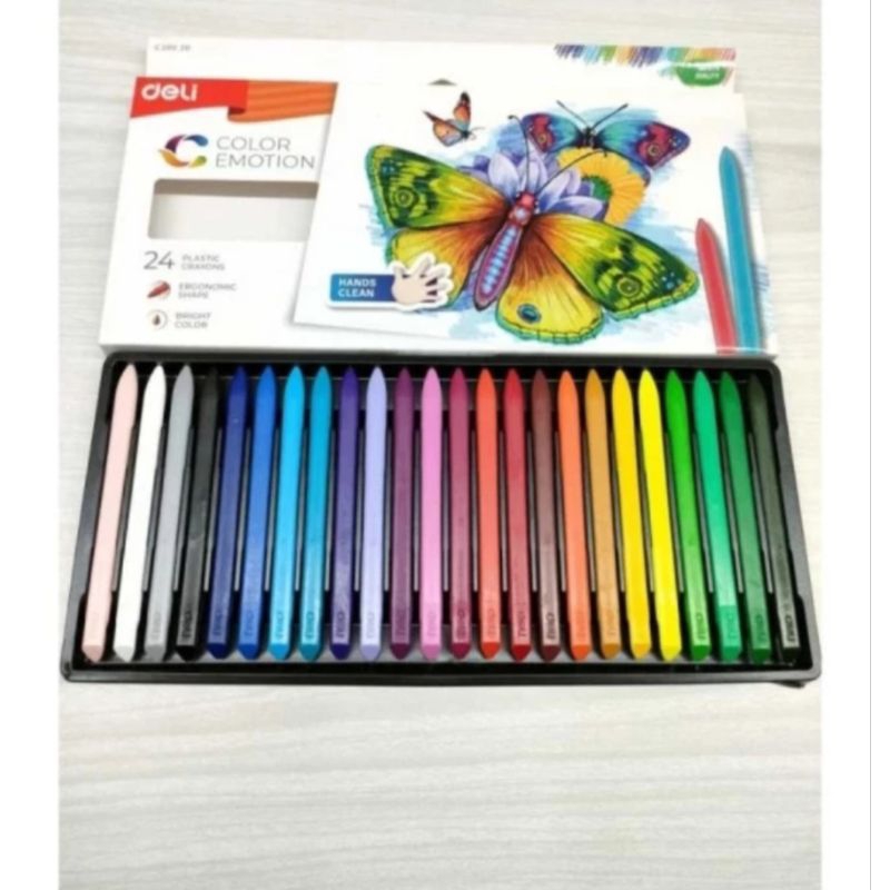 

crayon plastik deli 24 warna C200-20