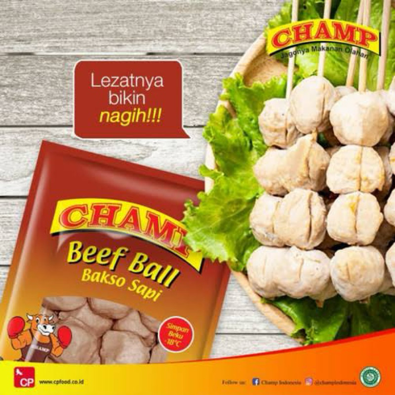 

CHAMP Bakso Sapi 500gr