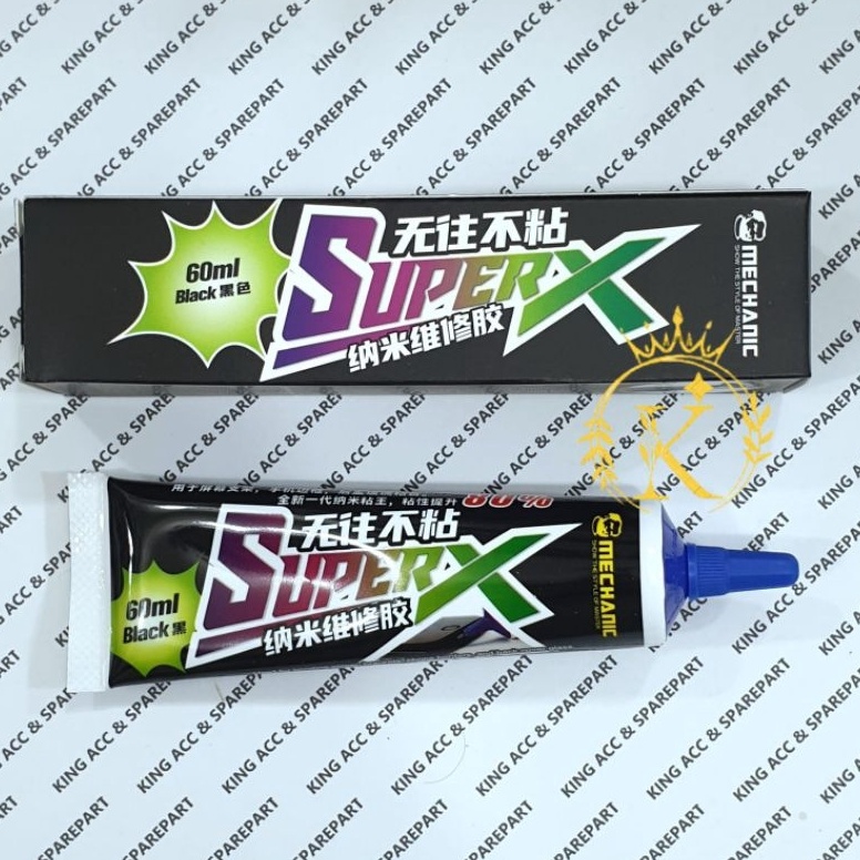 Terbagus LEM JELLY MECHANIC SUPER X BLACK NEW NANO REPAIR GLUE ORIGINAL LEM LCD TOUCHSCREEN LEM JELL