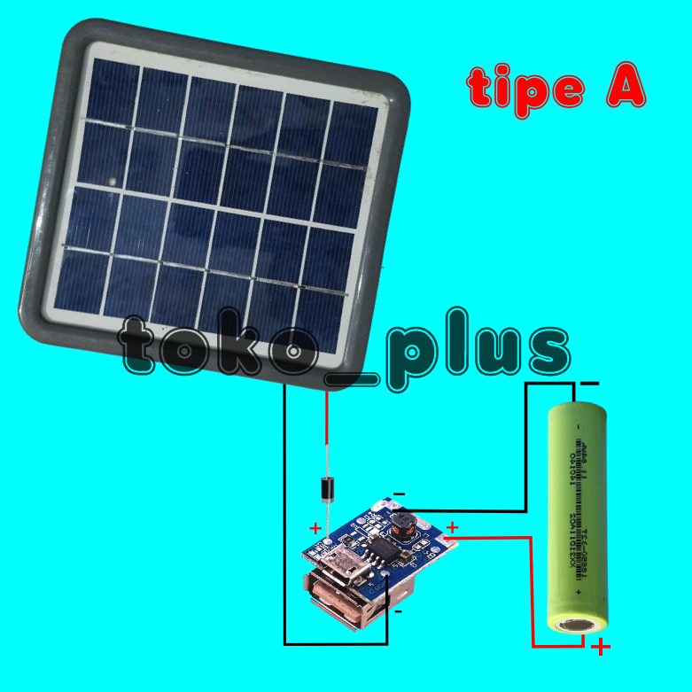 Led Emergency Power Bank for DIY KIT Panel Surya