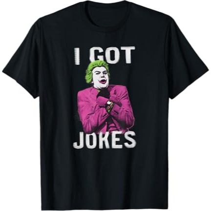 BAJU KAOS DISTRO Batman Classic TV Series The Joker Got Jokes T-Shirt