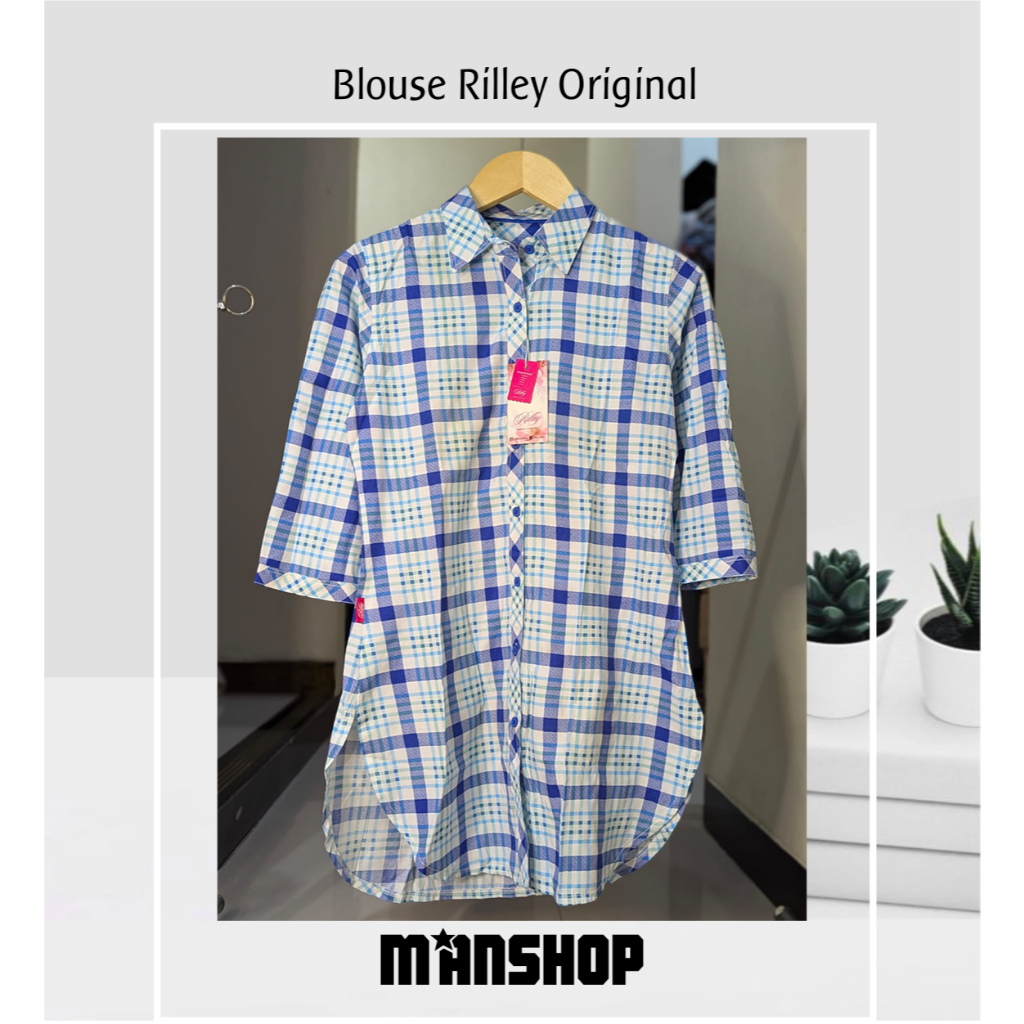 Rilley Kemeja Blouse Atasan Wanita original