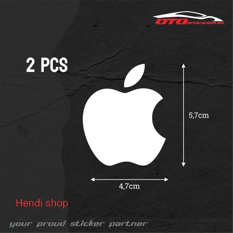 

stiker logo Apple harga 2pcs Cutting stiker