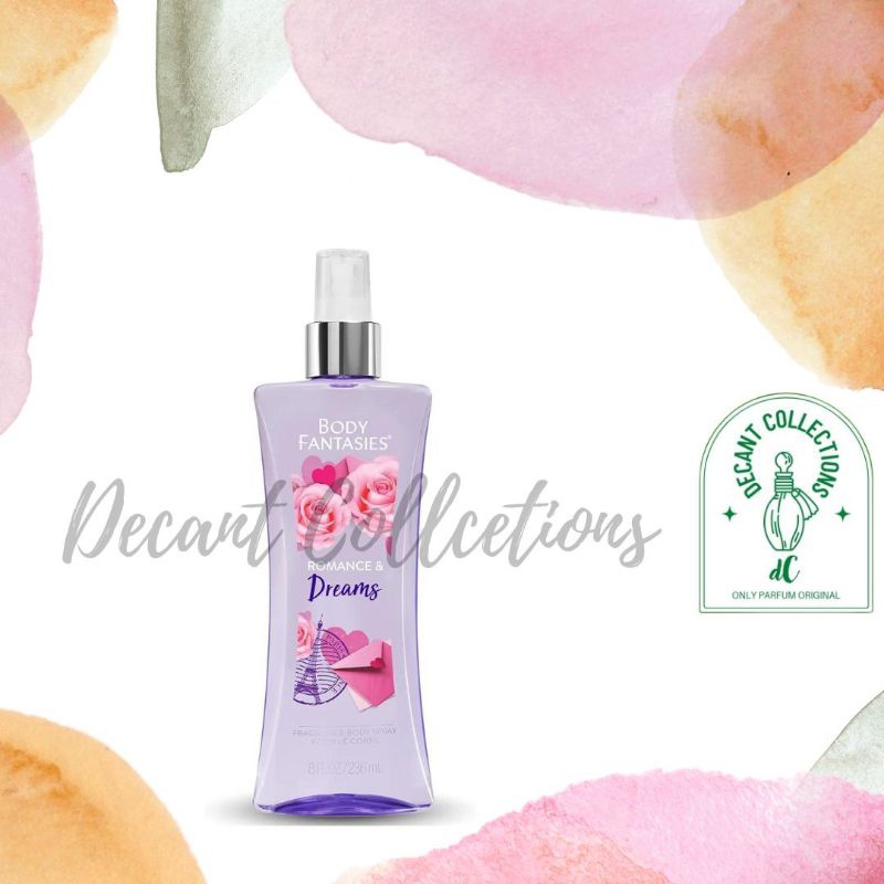 Parfum Wanita Original Body Fantasies Signature Romance & Dreams by Parfums De Coeur Bodyspray for W