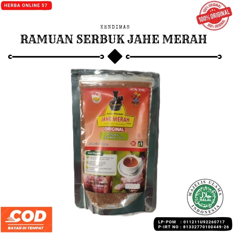 

KENDIMAS RAMUAN SERBUK JAHE MERAH / MINUMAN TRADISIONAL 150gr