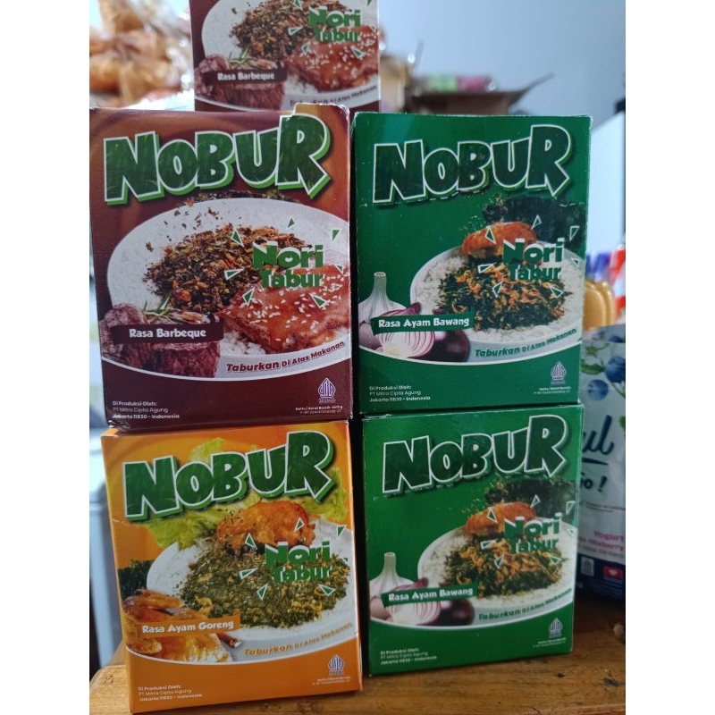 

Nobur Nori Tabur 4gr x 1pcs | Rumput Laut