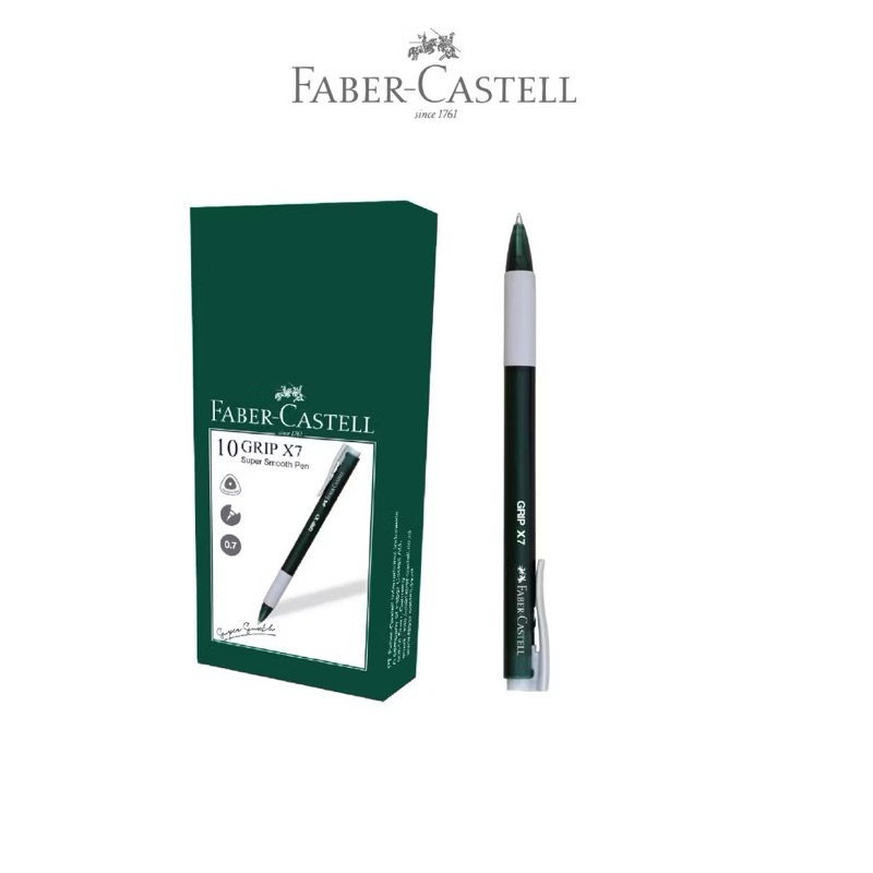 

Faber-Castell Ballpoint Pen Grip XP Green Pantone 1 box ini 10