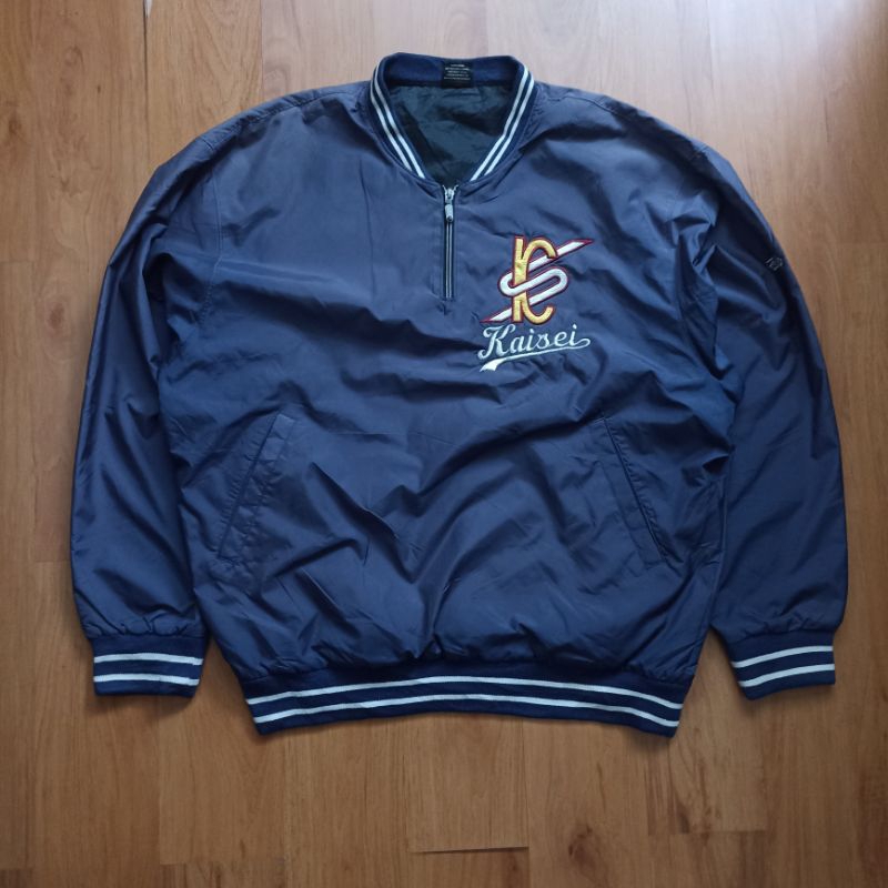 Descente half zip baseball Jacket