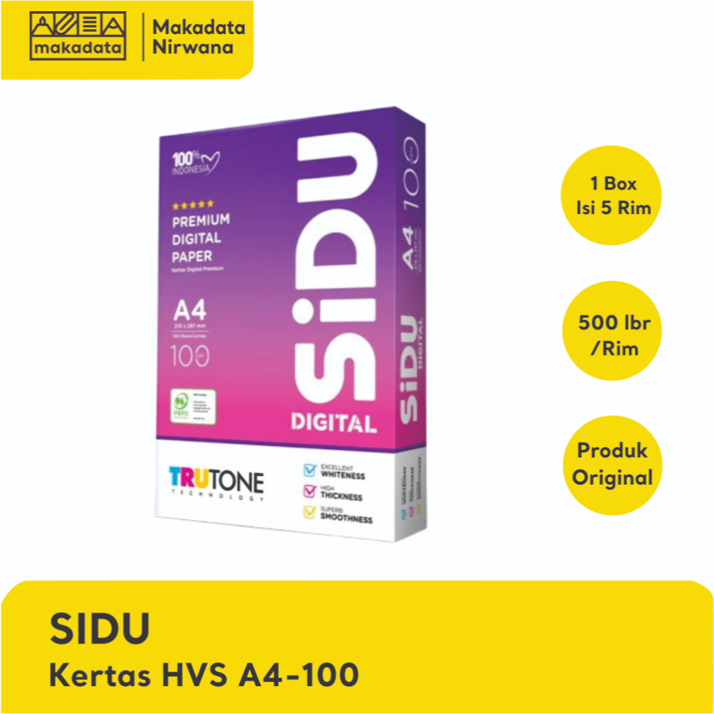 

SIDU KERTAS HVS/PRINT/FOTO COPY A4-100 (1 PCS)