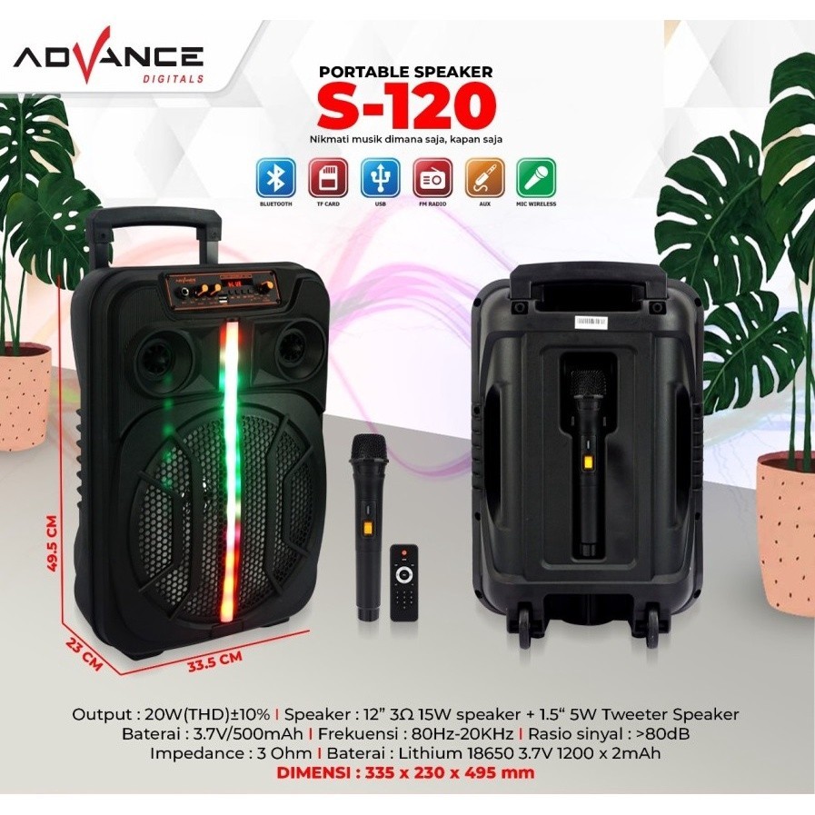 SPEAKER PORTBALE S-120 ADVANCE