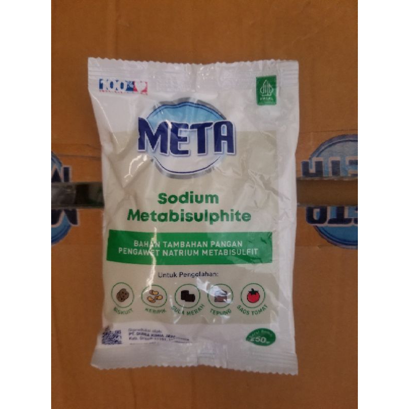

SODIUM METABISULPHITE Kemasan Baru Berat 250 grm, Bahan Gula Merah, Saos, Bahan Pembuat Makanan