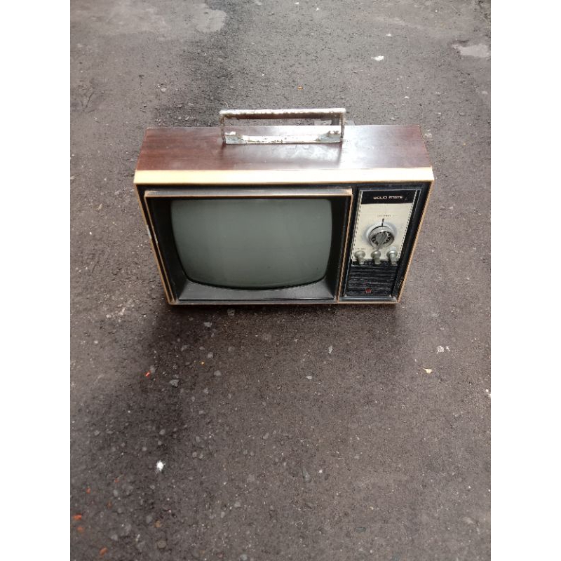 Tv Jadul Tv Antik Tv Lawas Hitam Putih National IC Solid State