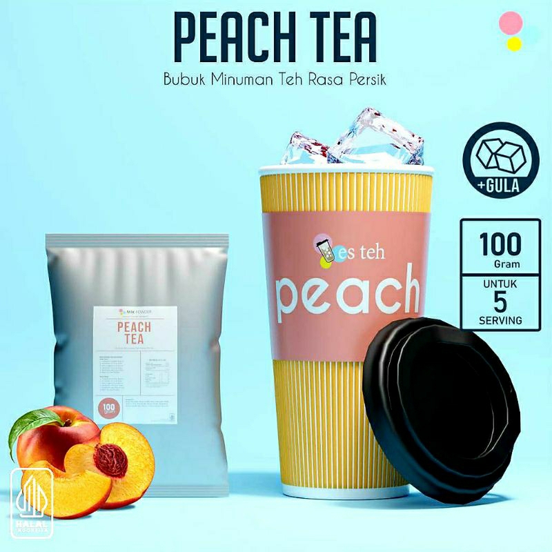 

Minuman bubuk teh persik peach tea 100gr