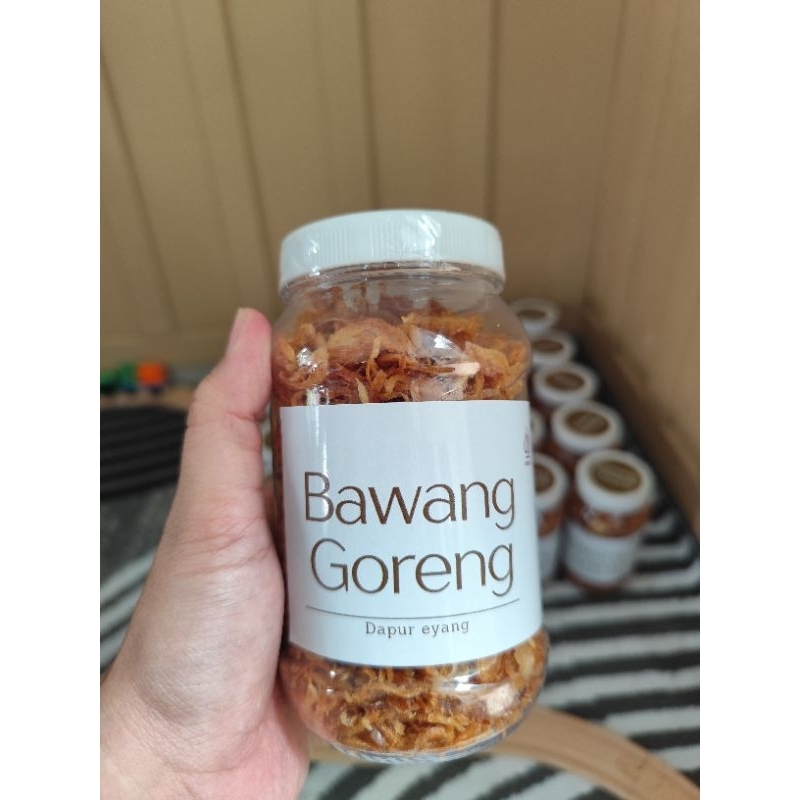 

Bawang Goreng Kriuk toples 500ml / Bawamg Goreng Asli