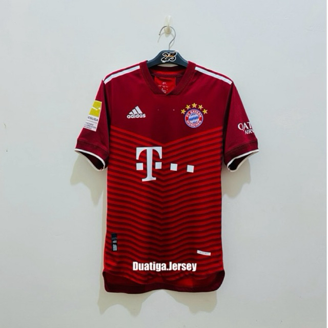 JERSEY BAYERN MUNCHEN HOME 2021-2022 PLAYER ISSUE FULL PATCH BUNDES LIGA LEWANDOWSKI 9 (M)