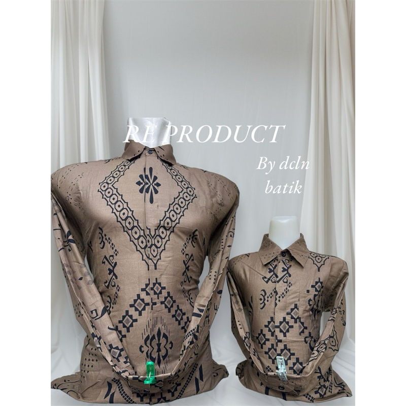 KEMEJA BATIK WARNA COKLAT SUSU // BATIK KATUN bahan 40s // KEMEJA BATIK NI BOS