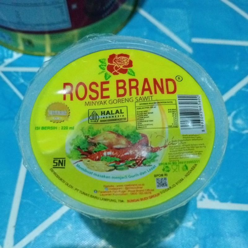 minyak gelas rose brand