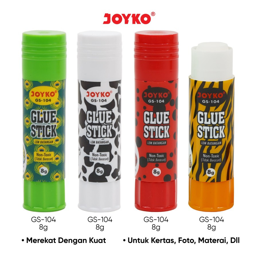 

Glue Stick Lem Batang Joyko GS-104 8gr Animal Kingdom Kerajaan Binatang