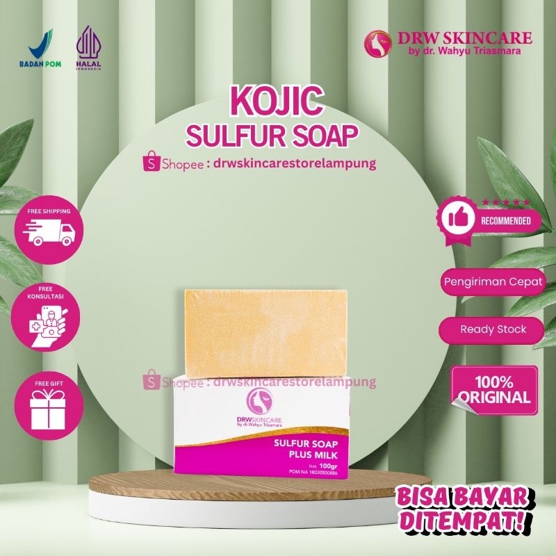 Sabun Kojic Sulfur - Sabun gatal alergi - penghilang panu