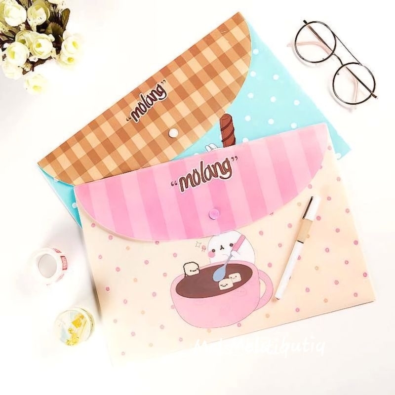MAP FILE A4 ANIMASI FLOWER AESTHETIC FOLDER DOKUMEN