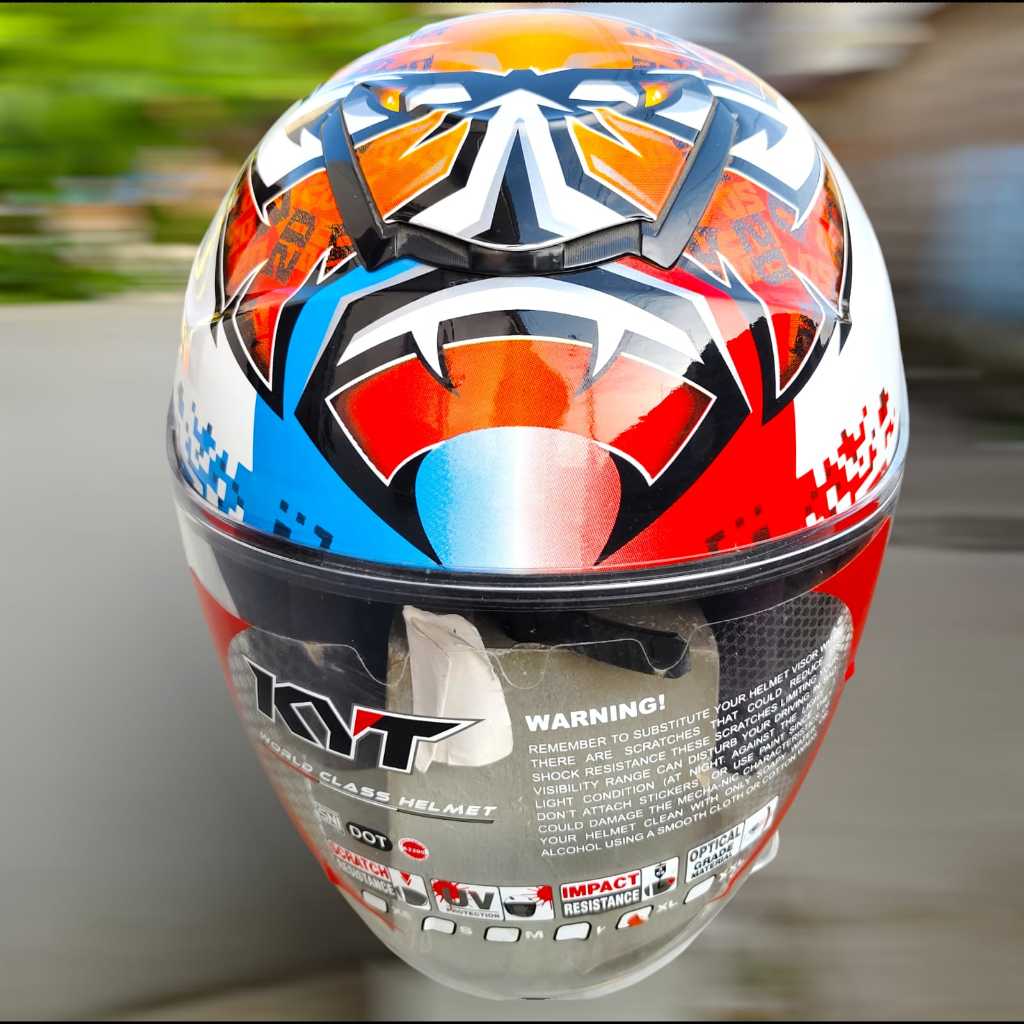 HELM KYT KYOTO COSTUM FABIO QUARTARARO WHITE GLOSSI -M