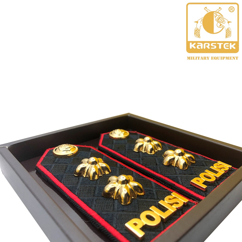 PANGKAT PDU AKBP/IPDA/IPTU  ATRIBU POLISI ORIGINAL KARSTEK