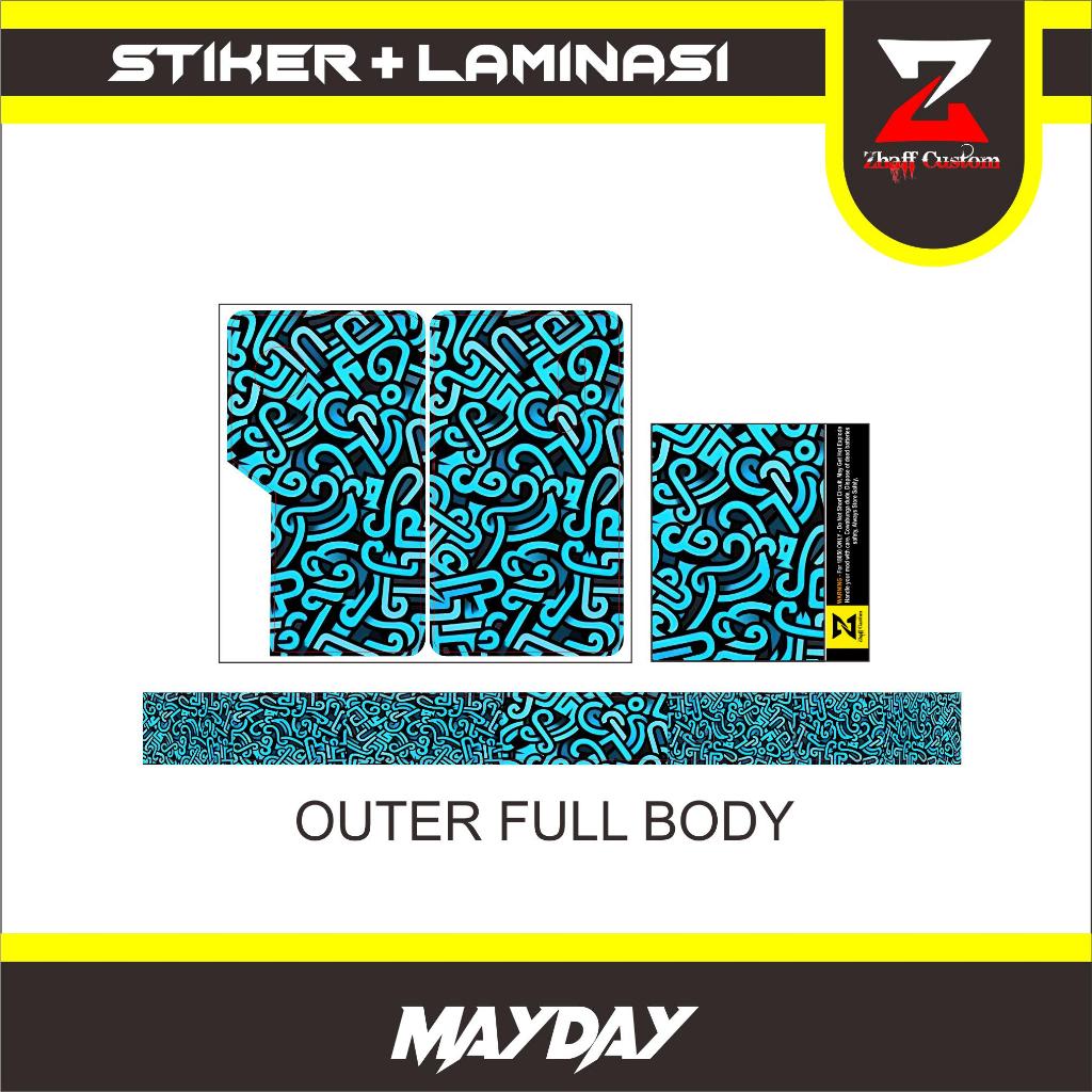 

Accesories Stiker GARSKIN Mayday OUTER full body ANTI LUNTUR