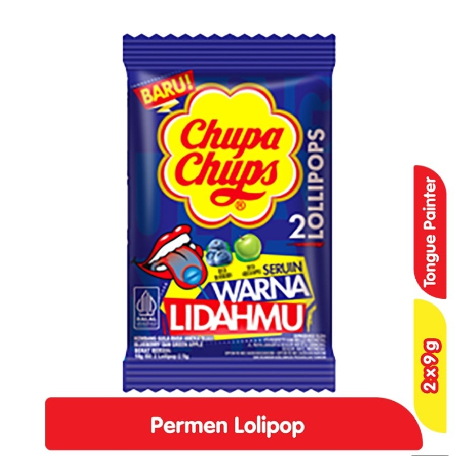 

Chupa Chups Permen Lolipop Tongue Painter 2 x 9 g