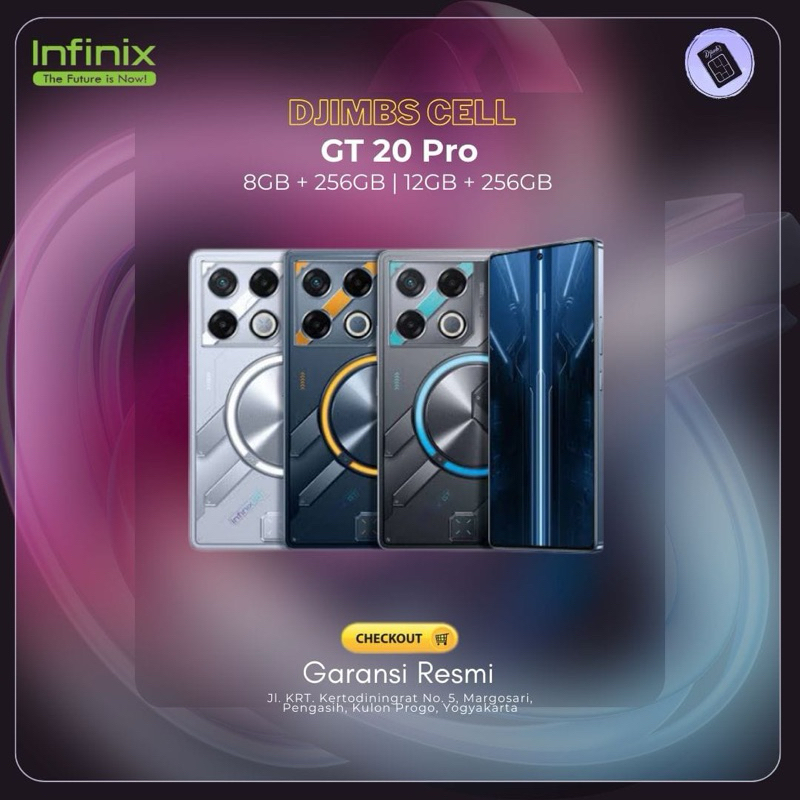 INFINIX GT 20 PRO RAM 8GB | 12GB INTERNAL 256GB GARANSI RESMI HP MURAH GAMING
