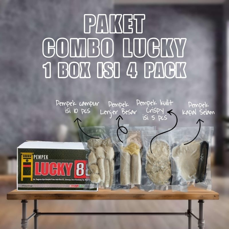

Pempek Palembang / pempek Lucky 88 / Paket combo Lucky 4
