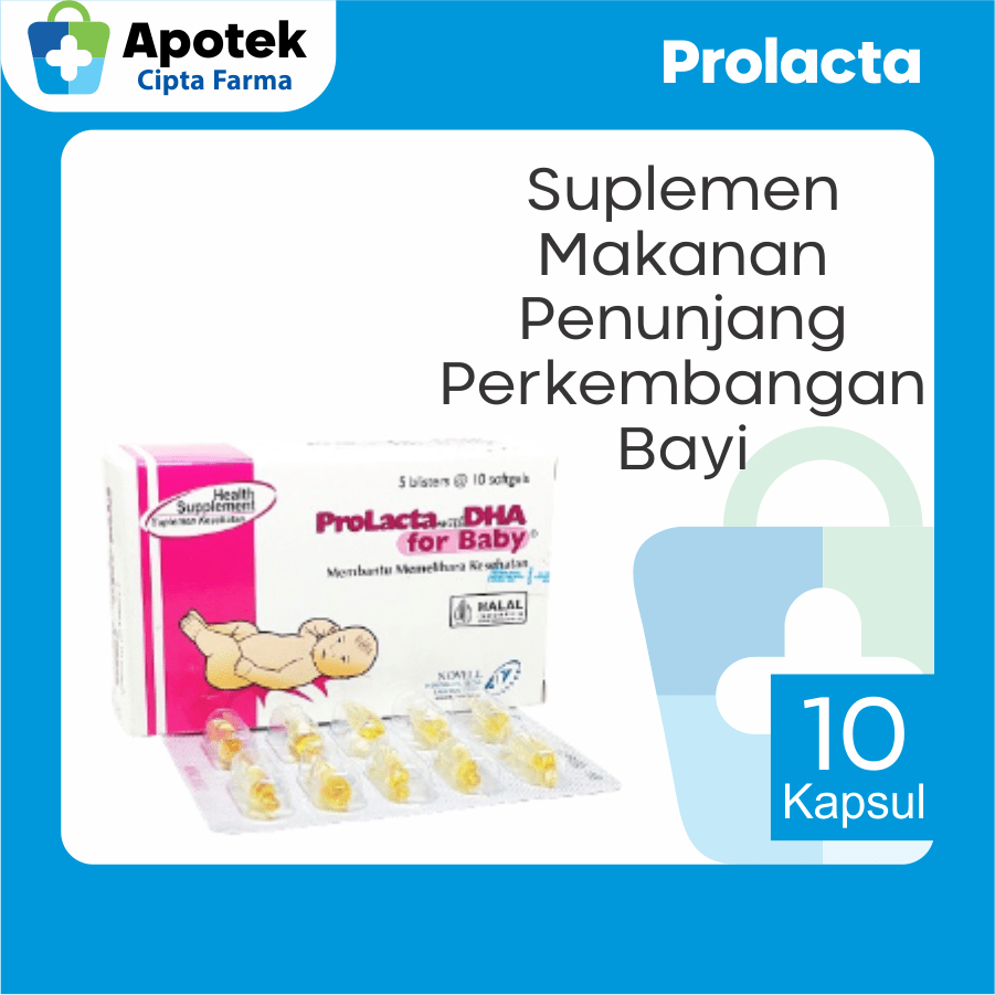 Prolacta DHA For Bayi Prolakta DHA For Baby Prolacta Baby Prolacta For Baby Kapsul DHA Natural Fish 
