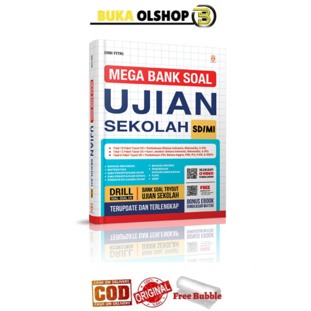 Mega Bank Soal Ujian Sekolah SD/MI Buku Ujian Sekolah SD 2025