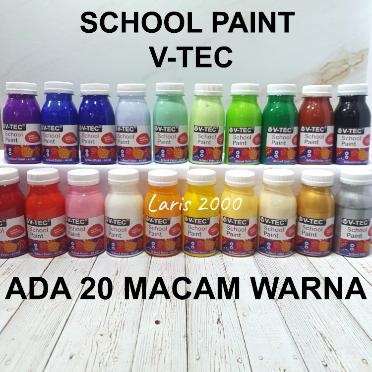 

V-Tec 60 ml Cat Air / Poster Lukis Anak / School Paint Washable Finger Paint