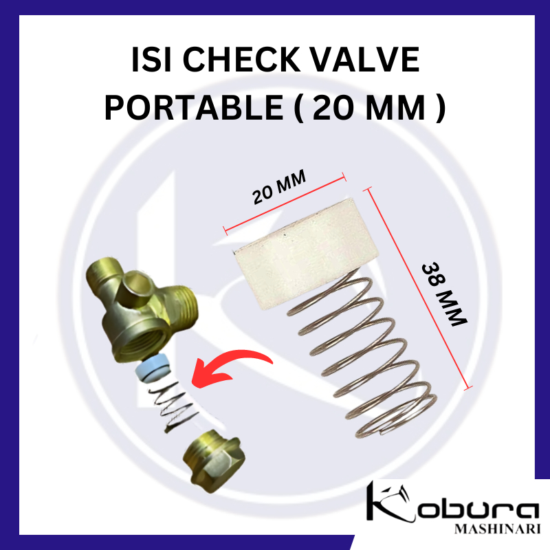 Isi Check Valve Portable 20 MM Per Klep Kompresor Angin Kompresor Udara