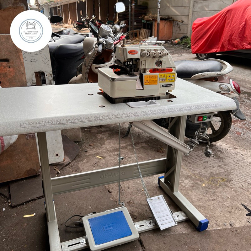 MESIN OBRAS SIRUBA TIMBUL 747D BENANG 4 DIRECT SERVO SECOND (BEKAS)