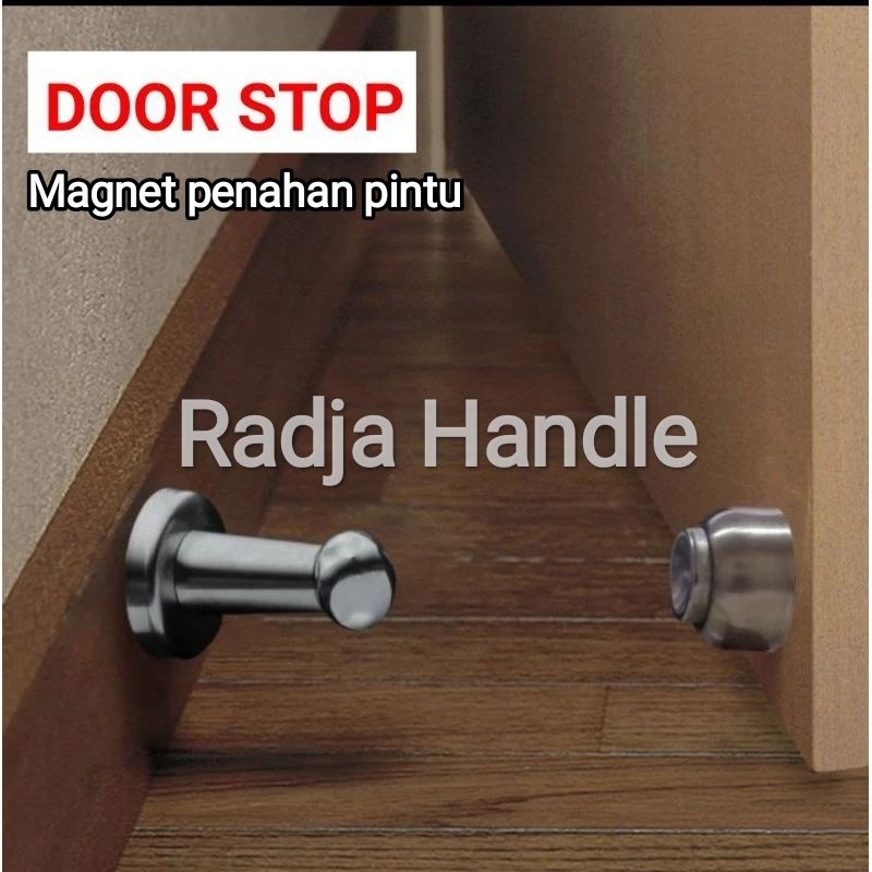 Magnet penahan pintu stainless door stoper magnetic pengganjal pintu rumah