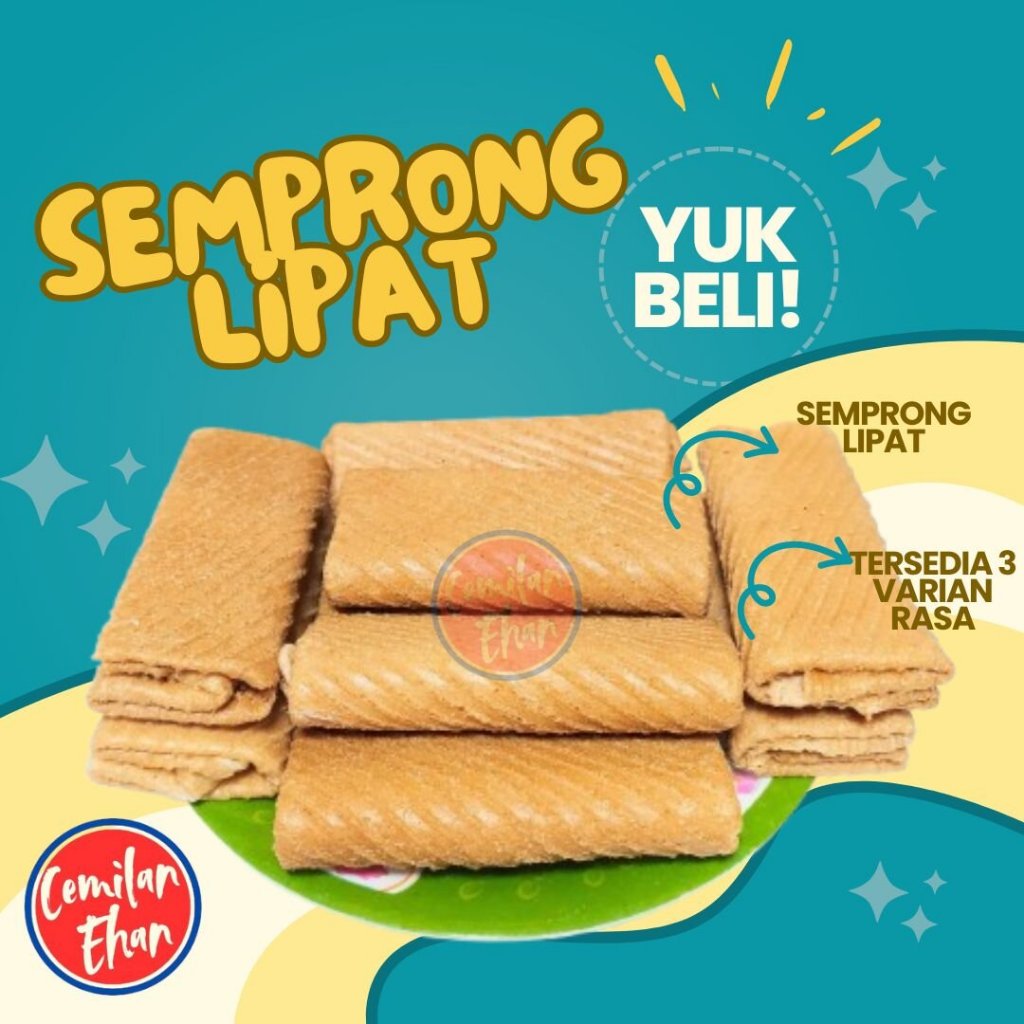 

Semprong Lipat Dompet Varian Rasa - 250gr