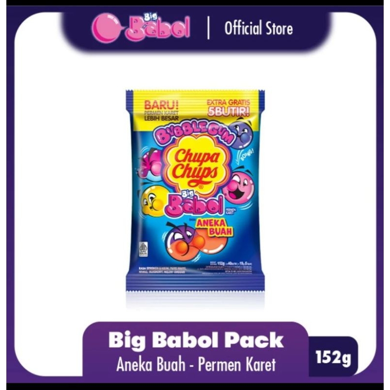 

1 permen chupa chups big babol rasa aneka buah 40 butir