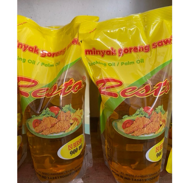 

MINYAK GORENG RESTO 900ML (READY GROSIR & ECER)