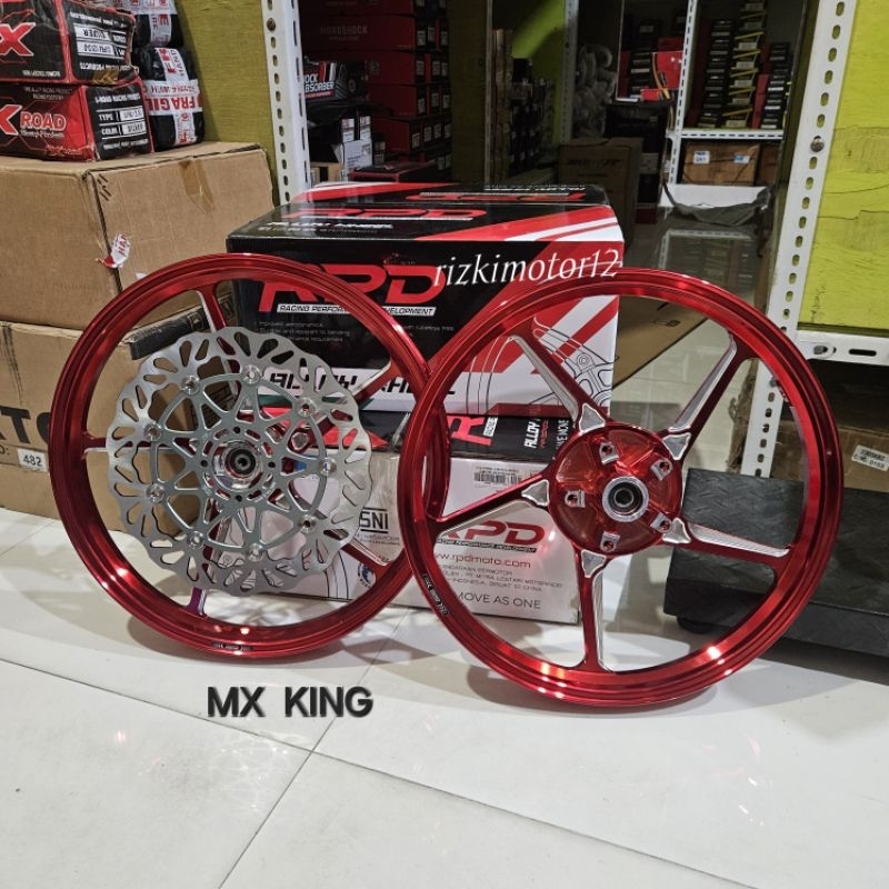 VELG RACING RPD CNC PLUS PIRINGAN TDR FLOATING MX KING