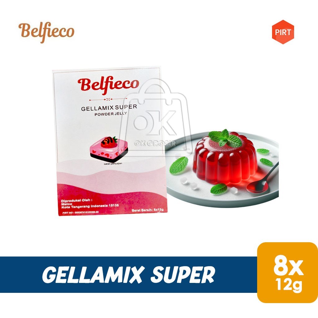 

Belfieco Gellamix Super / Bubuk Jelly / Powder (1 Box isi 8pcs)