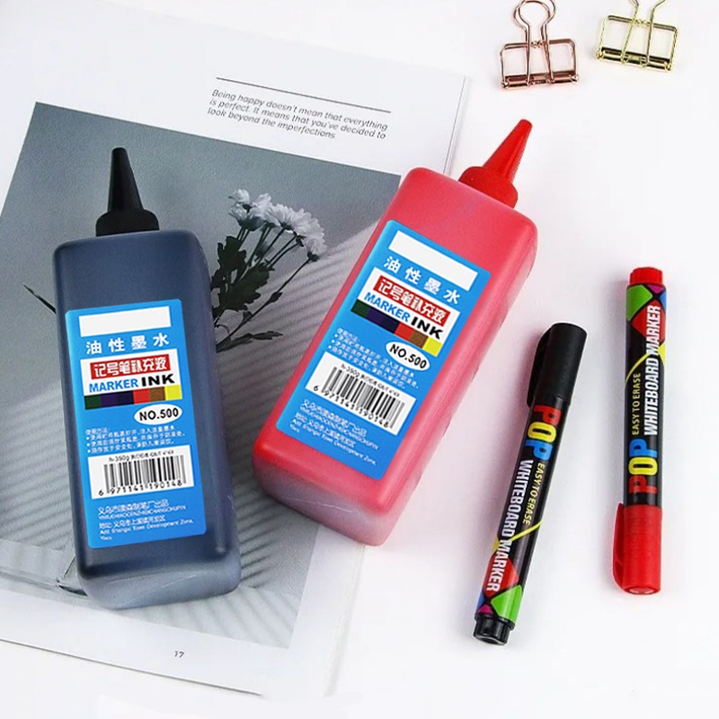 

Ay00! 500ml Tinta Spidol Permanen Refill Tinta Spidol Permanent Tinta Spidol Hitam