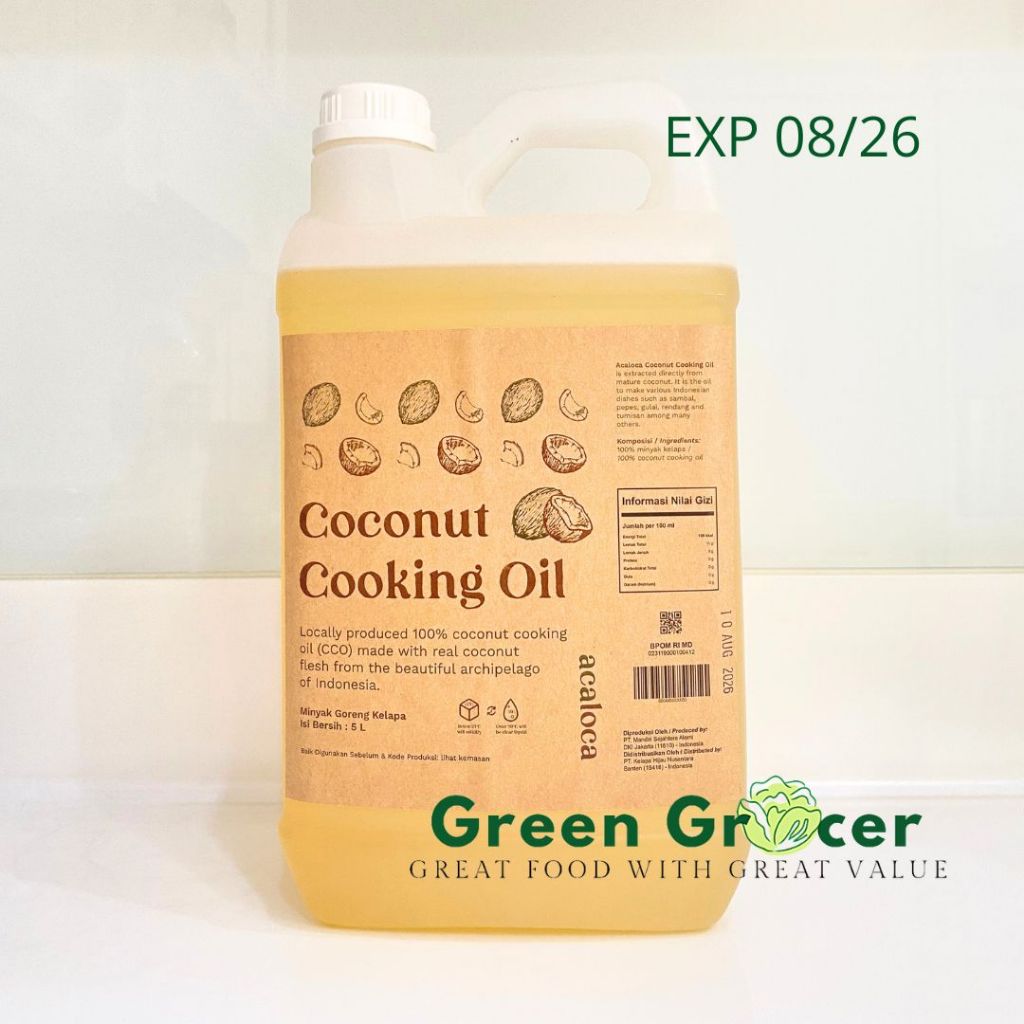 

Acaloca Coconut cooking oil cco 5L / Minyak kelapa 5L