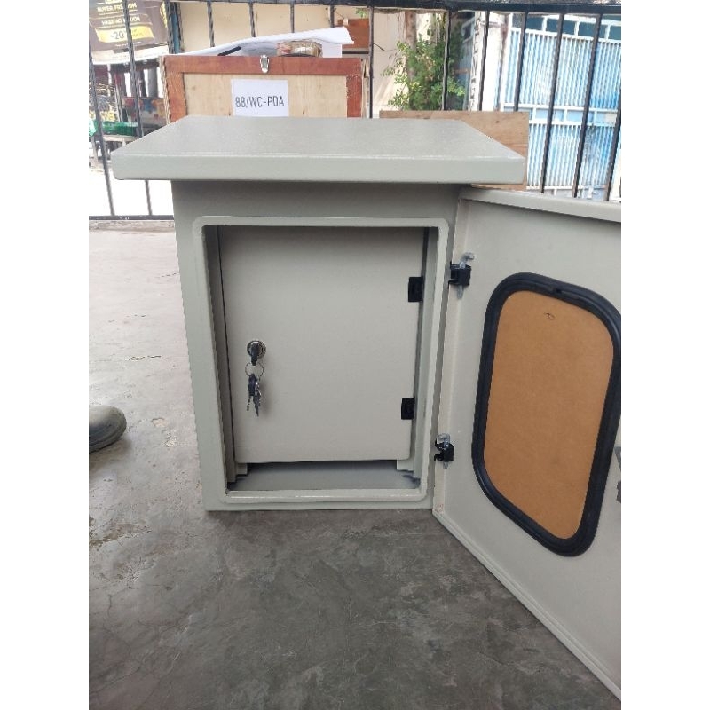 Box panel outdoor double pintu (1,2mm) 40x34x25