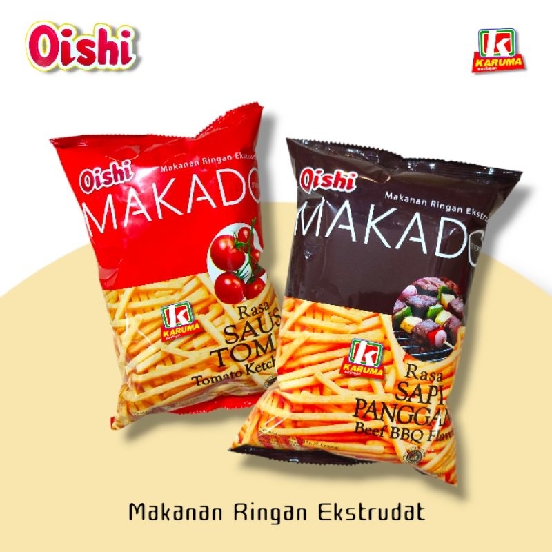 

Oishi Makado Stick 60gr | Rasa Sapi Panggang & Saus Tomat