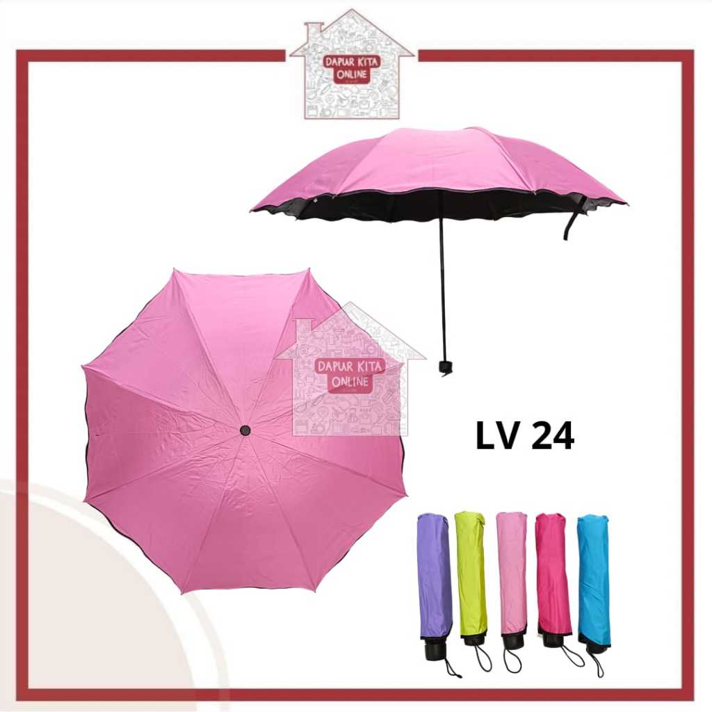 Payung Lipat Polos / Payung Lipat Motif / Payung Lipat Buah / Payung Lipat Otomatis / Umbrella / Pay